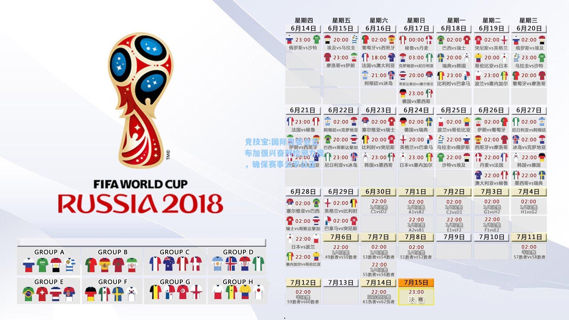 国际奥委会宣布加强兴奋剂检测力度，确保赛事公平公正